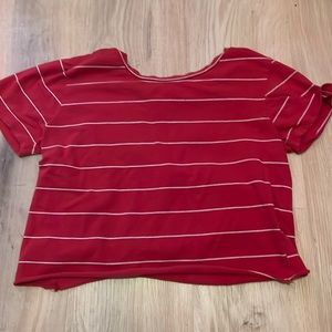 Crop striped shirts